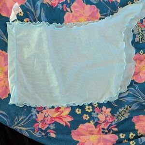 Art Class Light Blue sheer swim cover-up Size Large